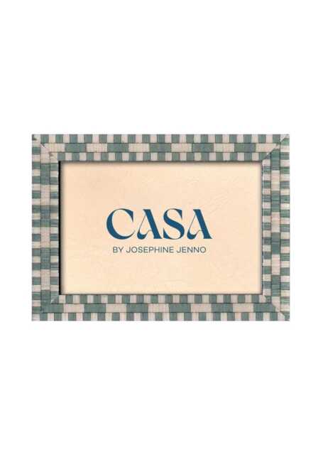 "Light Blue Mosaic Marquetry Photo Frame 7x5""" - image 1