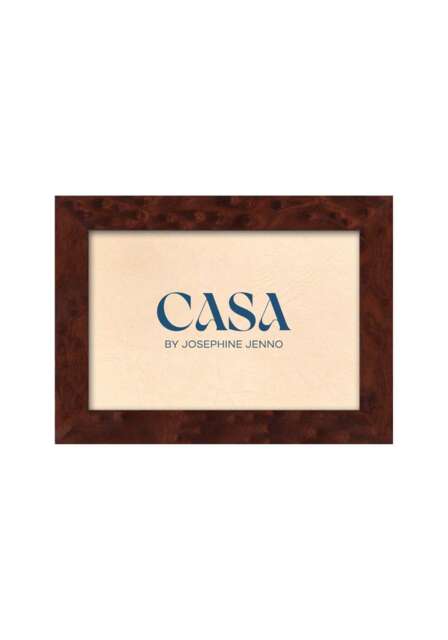 "Brown Wooden Photo Frame 6x4""" - image 1