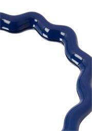 Wavey Mirror in Blue Oval - thumbnail 3