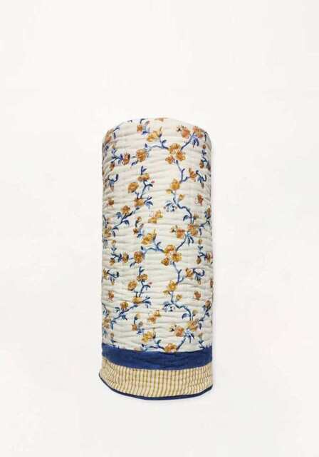 Soft Cotton Blue Cherry Blossom Quilt - image 1