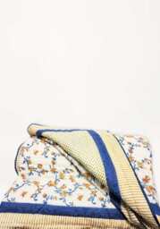 Soft Cotton Blue Cherry Blossom Quilt - thumbnail 2