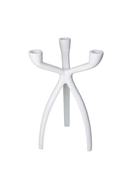 The Modern White Three-Armed Candleholder Large - image 1