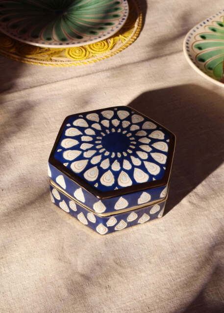 Giada Floral Mandala Jewelry Box - image 1