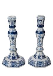 Rijksmuseum Delft Blue and White Candle Holders (Pair) - thumbnail 5