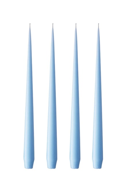 Olivia's Sky Blue Taper Medium Candles - image 1