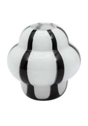 Amelia Zebra Black and White Striped Vase - thumbnail 1
