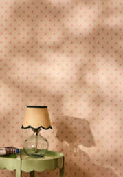 Green Petal Jute Scallop Lampshade - thumbnail 2