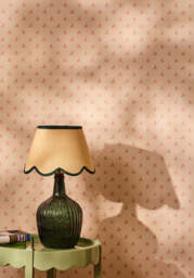 Green Petal Jute Scallop Lampshade - thumbnail 3