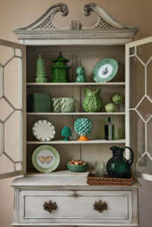 Rattan Tissue Box Cover - Green - thumbnail 4