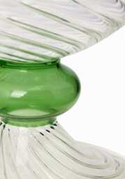 Green Globe Murano Vase Cleo Wave - thumbnail 3