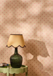 Chocolate Brown Jute Scallop Lampshade - thumbnail 3