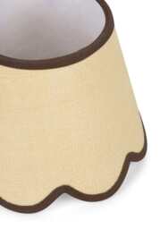 Chocolate Brown Jute Scallop Lampshade - thumbnail 5