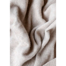 Soft Lambswool Tan Blanket