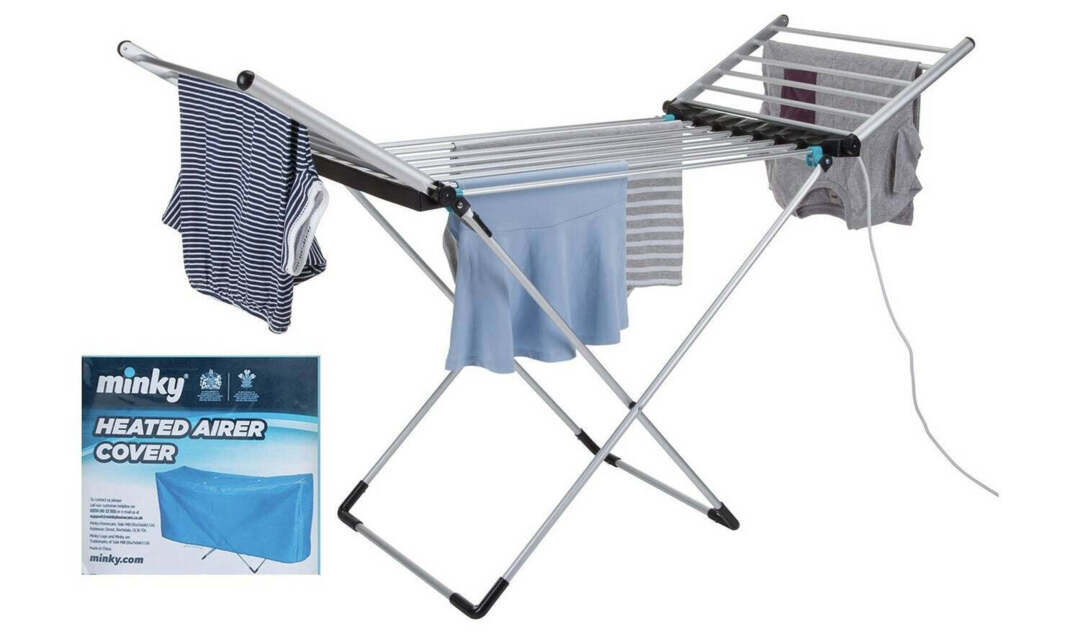 Minky Wing 12m Heated Clothes Airer with Cover by Cheap