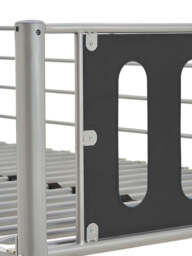 "Cyber Bunk Bed Frame Black - Can Split into 2 Single Beds - Kids  Teens " - thumbnail 6