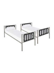 "Cyber Bunk Bed Frame Black - Can Split into 2 Single Beds - Kids  Teens " - thumbnail 4