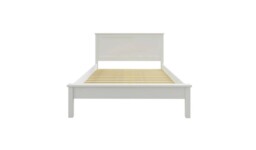 "Brooklyn Double Wooden Bed Frame White Easy Assembly Bedroom Furniture " - thumbnail 6