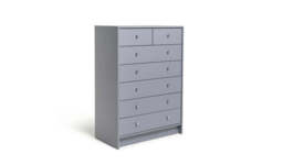 "Malibu 7 Drawer Chest - Grey " - thumbnail 1