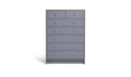 "Malibu 7 Drawer Chest - Grey " - thumbnail 7