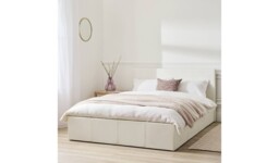 "Lavendon Double End Lift Ottoman Bed White Modern Bedroom Furniture " - thumbnail 1