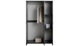 "Seville 3 Door Wardrobe Anthracite Sleek and Stylish Bedroom Storage " - thumbnail 4
