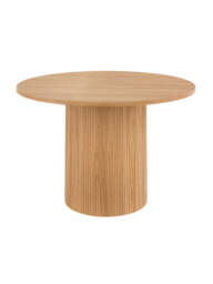 "Carina 120cm Round Dining Table  4 Chairs Oak/Grey  Kitchen Set - Free Delivery " - thumbnail 5