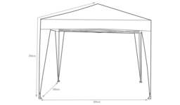 "3m x 3m Pop up Garden Gazebo Green Instant Canopy Tent Shelter " - thumbnail 7
