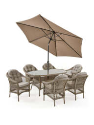 "Venice 6 Seater Dining Set Modern and Comfortable Outdoor Furniture " - thumbnail 4