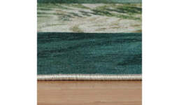 "Habitat Eden Leaf Tile Green Flatweave Rug - 170x120cm " - thumbnail 4