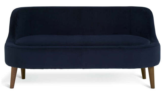 "Habitat Beckett Fabric 2 Seater Sofa - Navy "
