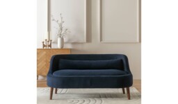 "Habitat Beckett Fabric 2 Seater Sofa - Navy " - thumbnail 3