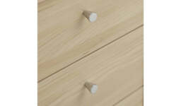 "Malibu 3 Drawer Bedside Table Beech Effect Compact Storage Organiser " - thumbnail 6