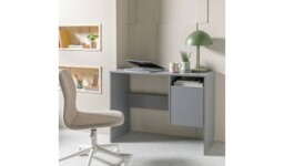 "Lawson Office Desk Grey Modern Home Office Furniture Large Workspace " - thumbnail 3