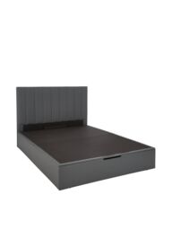 "Nova Faux Leather Ottoman Double Bed Frame Grey Elegant Durable Bedroom Solution " - thumbnail 4
