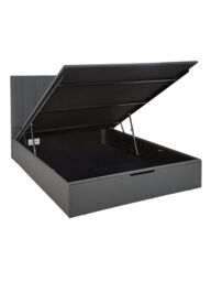 "Nova Faux Leather Ottoman Double Bed Frame Grey Elegant Durable Bedroom Solution " - thumbnail 5