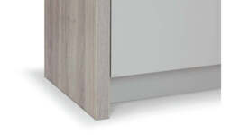"Venice 2 Door 1 Drawer Low Sideboard - Grey " - thumbnail 6