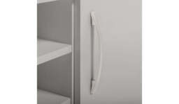 "Venice 2 Door 1 Drawer Low Sideboard - Grey " - thumbnail 7