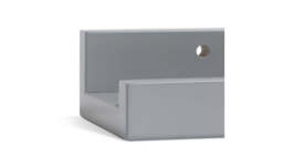 "Jak 120cm Picture Rail Grey Modern Wall Mounted Display Shelf " - thumbnail 6