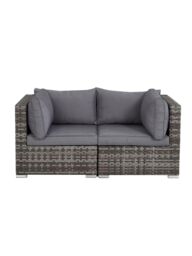 "Aruba Outdoor 2 Seater Modular Sofa Set Grey Stylish and Cozy Outdoor Furniture " - thumbnail 6