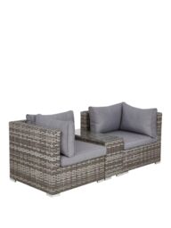 "Aruba Outdoor 2 Seater Modular Sofa Set Grey Stylish and Cozy Outdoor Furniture " - thumbnail 4