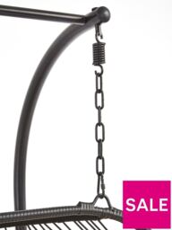 "Nova 2 Seater Swing - Black Stylish Comfortable Outdoor Seating for Any Garden " - thumbnail 7