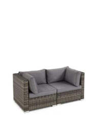 "Aruba 2-Seater Modular Sofa Set Garden Furniture Grey Durable and Cozy " - thumbnail 4