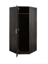 "Panama Corner Wardrobe Black - Space Saving Storage - Bedroom Organiser " - thumbnail 6