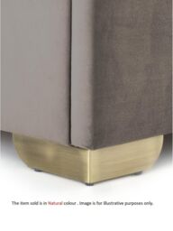 Dakota Velvet Ottoman Storage King Bed Natural Elegant and Spacious Bed Solution - thumbnail 3
