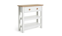 "Winchester 1 Drawer Console Table Cream Hallway Entryway Furniture Storage " - thumbnail 1