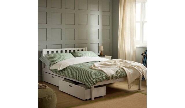 "Habitat Kids Ronnie Small Double Bed And Drawers - White "