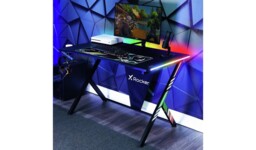 "X Rocker Arteon RGB App Controlled LED Gaming Desk " - thumbnail 3