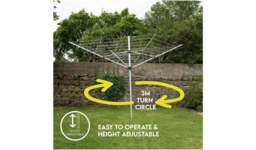 "Addis Easi-Lift 50m 4 Arm Rotary Airer with Cover Outdoor Washing Line " - thumbnail 7