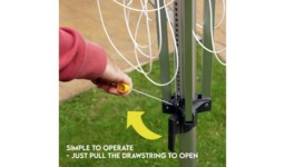 "Addis Easi-Lift 50m 4 Arm Rotary Airer with Cover Outdoor Washing Line " - thumbnail 4