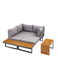 "Rio Multi-Position Corner Set Durable Outdoor Dining Solution  Garden Furniture " - thumbnail 5